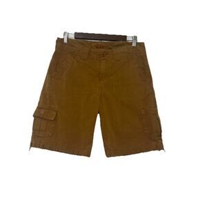 Buckle BKE Men’s Cargo Shorts Size 29 Cove Dark Tan Distressed Casual Street Y2K